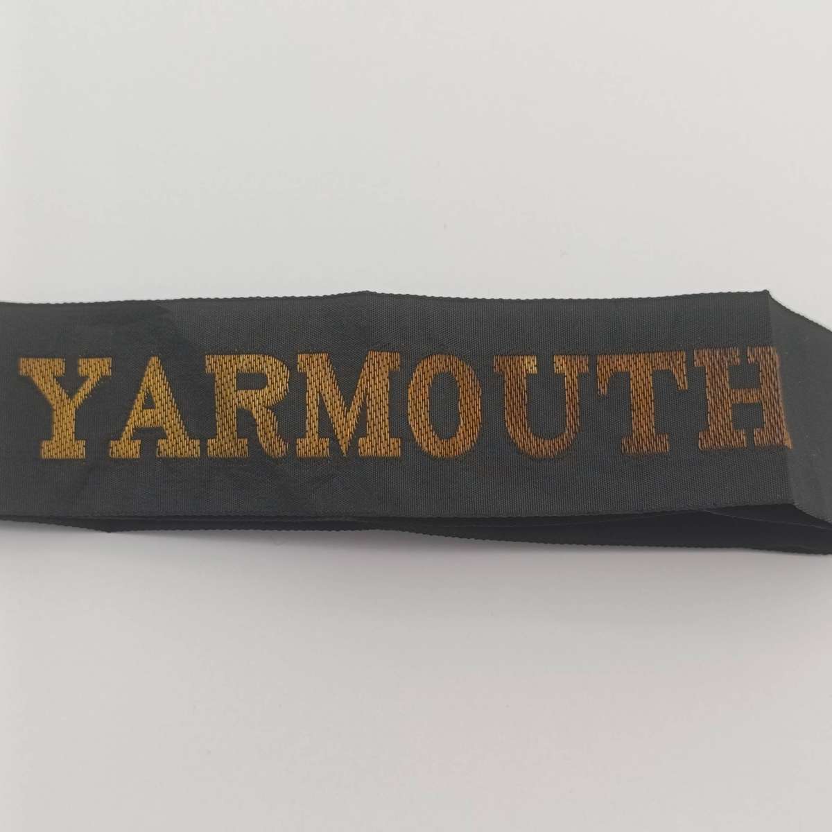 Royal Navy H.M.S Yarmouth Cap tally
