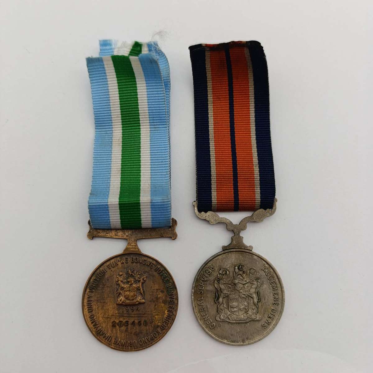 SA Army General service and Unity medal - #200124 and #275461