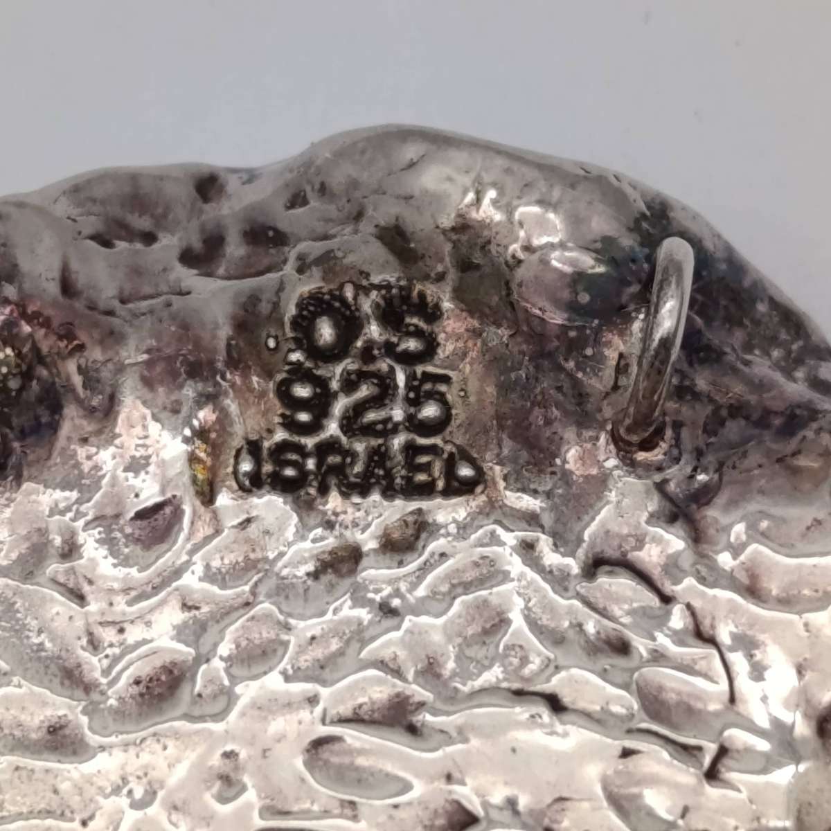 Sterling silver Israeli set with earrings and pendant