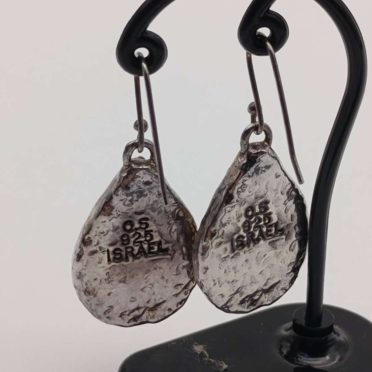 Sterling silver Israeli set with earrings and pendant