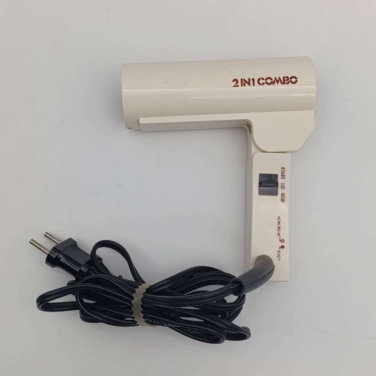 Vintage Travelling 2 in 1 combo hair dryer and iron