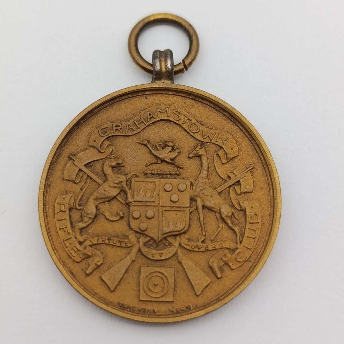 1926 Grahamstown Rifle club championship fob medal awarded to W.G.N Lightfoot