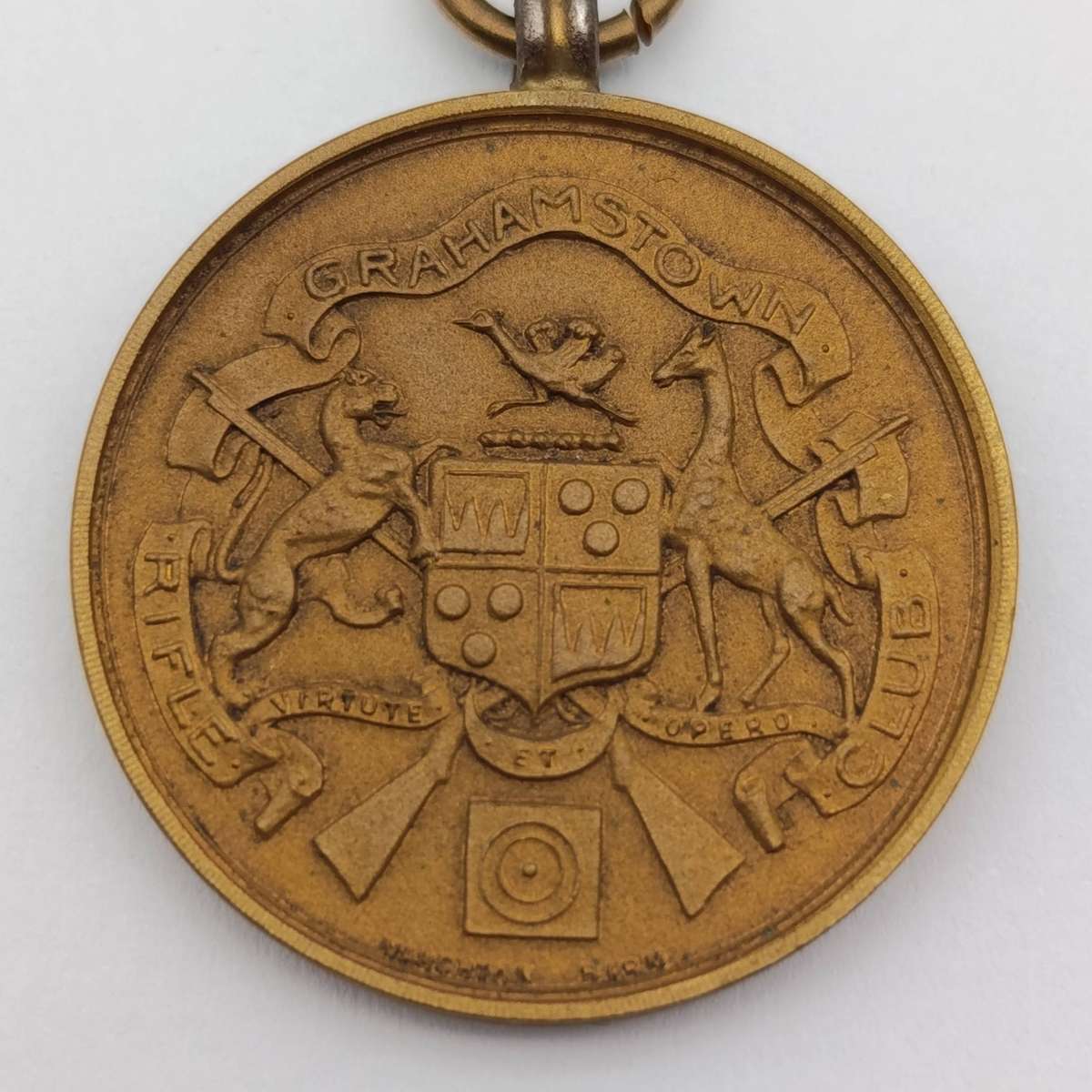 1926 Grahamstown Rifle club championship fob medal awarded to W.G.N Lightfoot