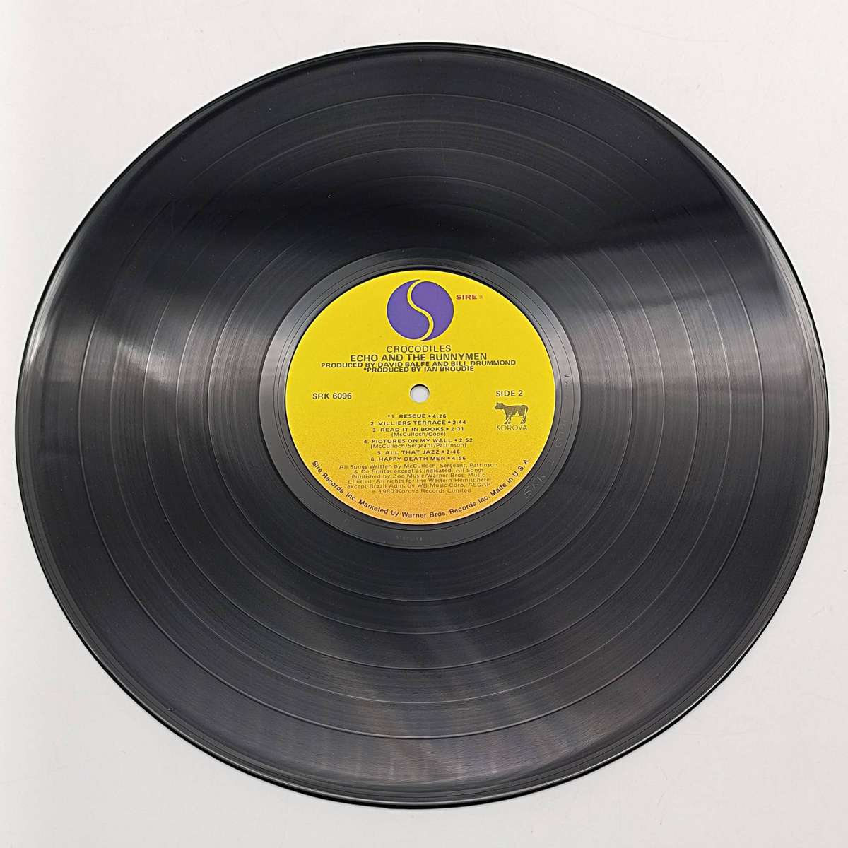 Record Echo And The Bunnymen - Crocodiles  Released 1980 United States  Media - Very Good Plus (VG+)