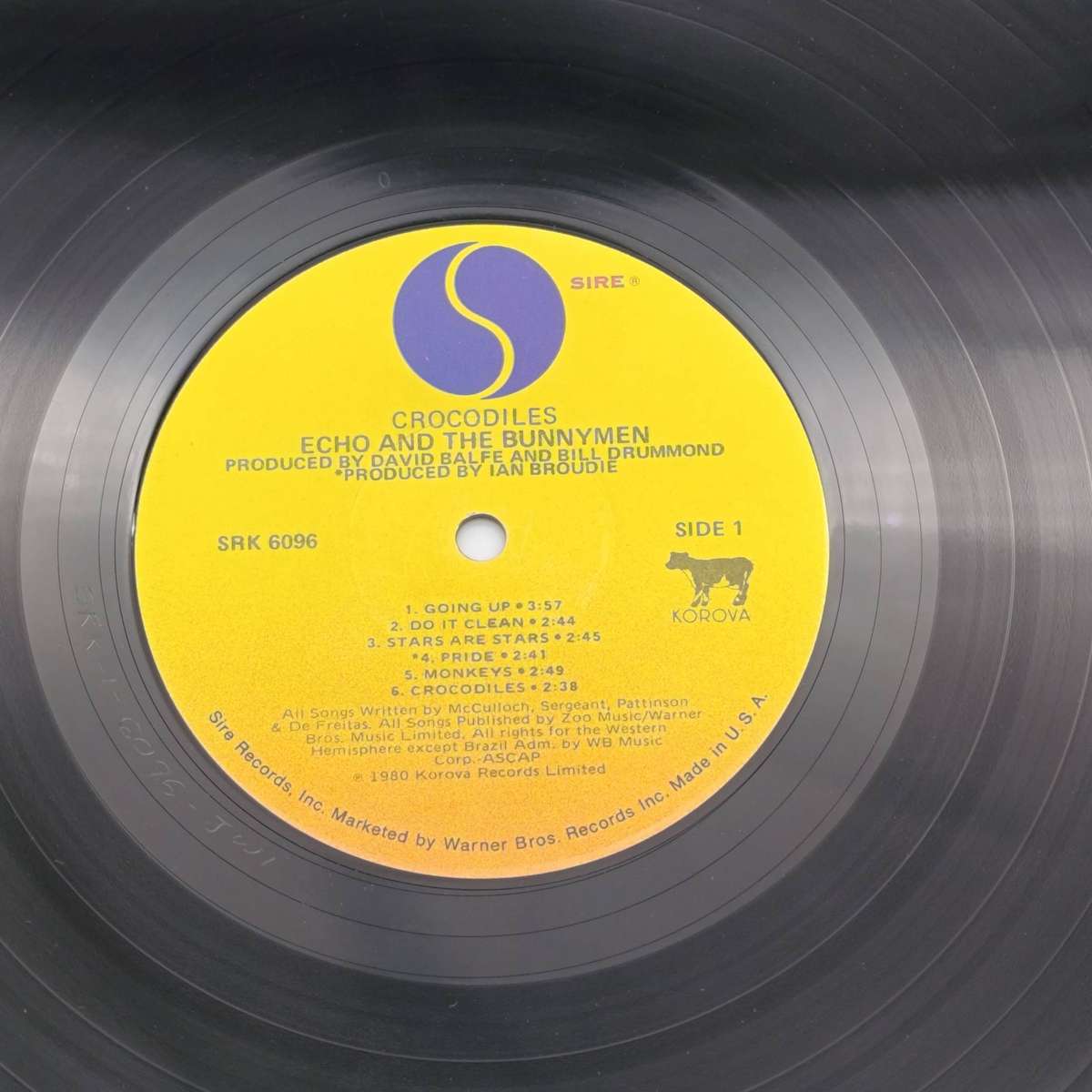 Record Echo And The Bunnymen - Crocodiles  Released 1980 United States  Media - Very Good Plus (VG+)