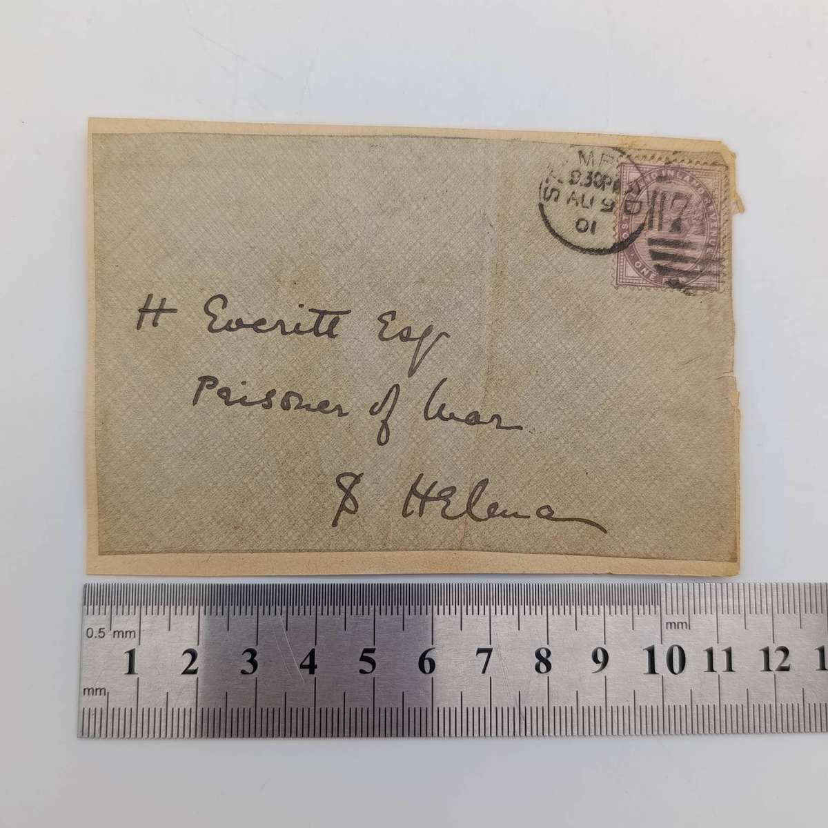 Boer War POW fronts stuck back to back One side posted Graaff-Reinet, 31 Oct 1901 to D Joubert