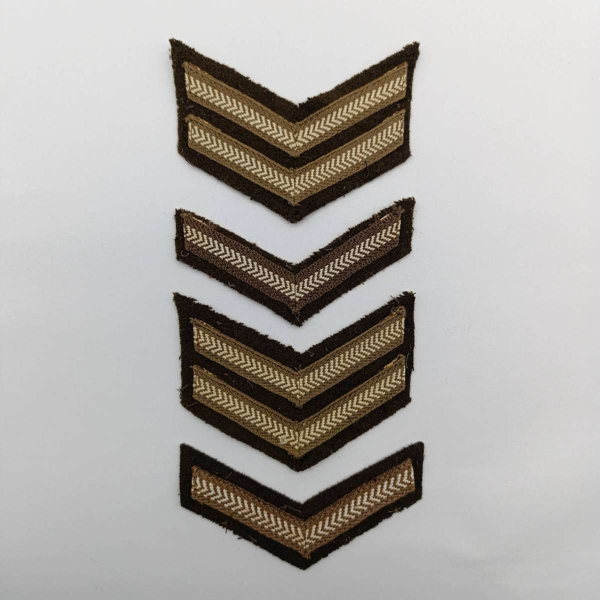 Pair of SADF Corporal and Lance corporal rank stripes