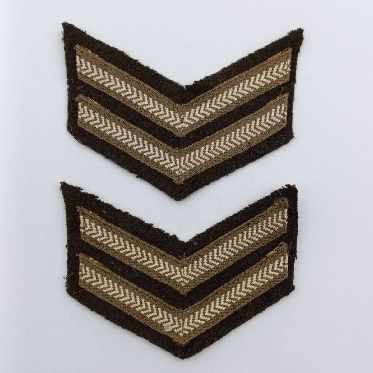 Pair of SADF Corporal and Lance corporal rank stripes