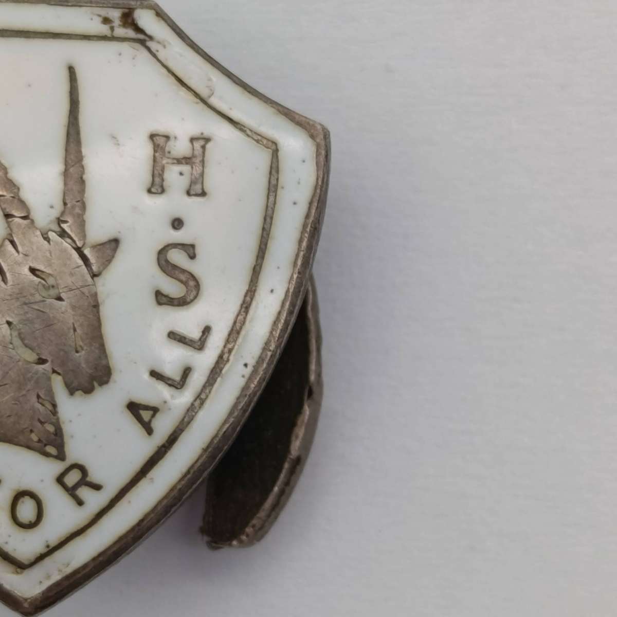 Germiston High School Sterling Silver button badge - weighs 4.1grams