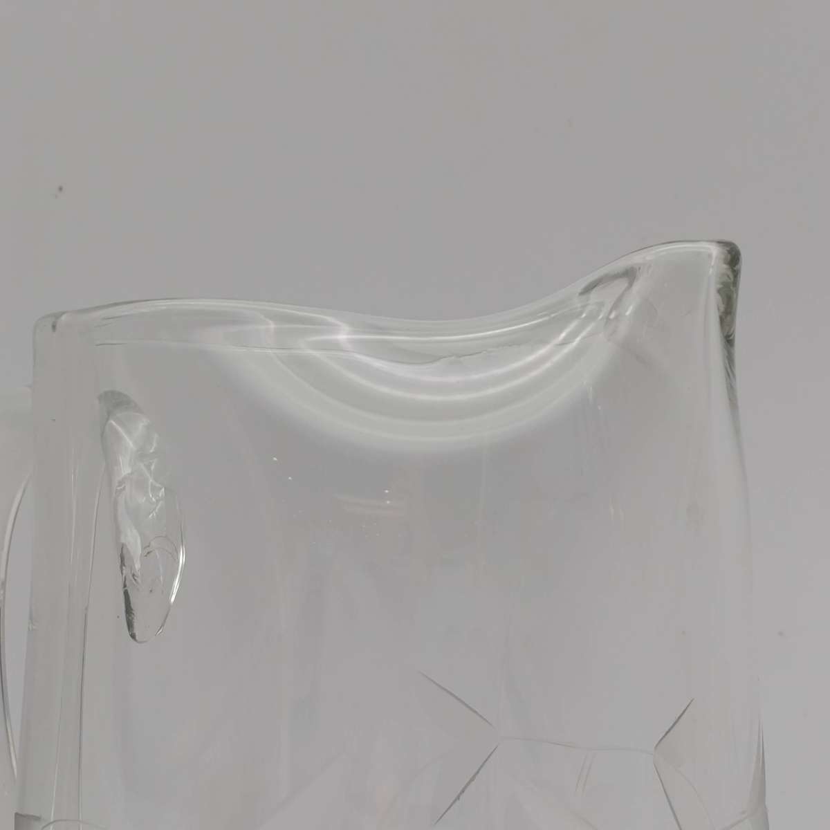Beautiful handmade crystal glass pitcher