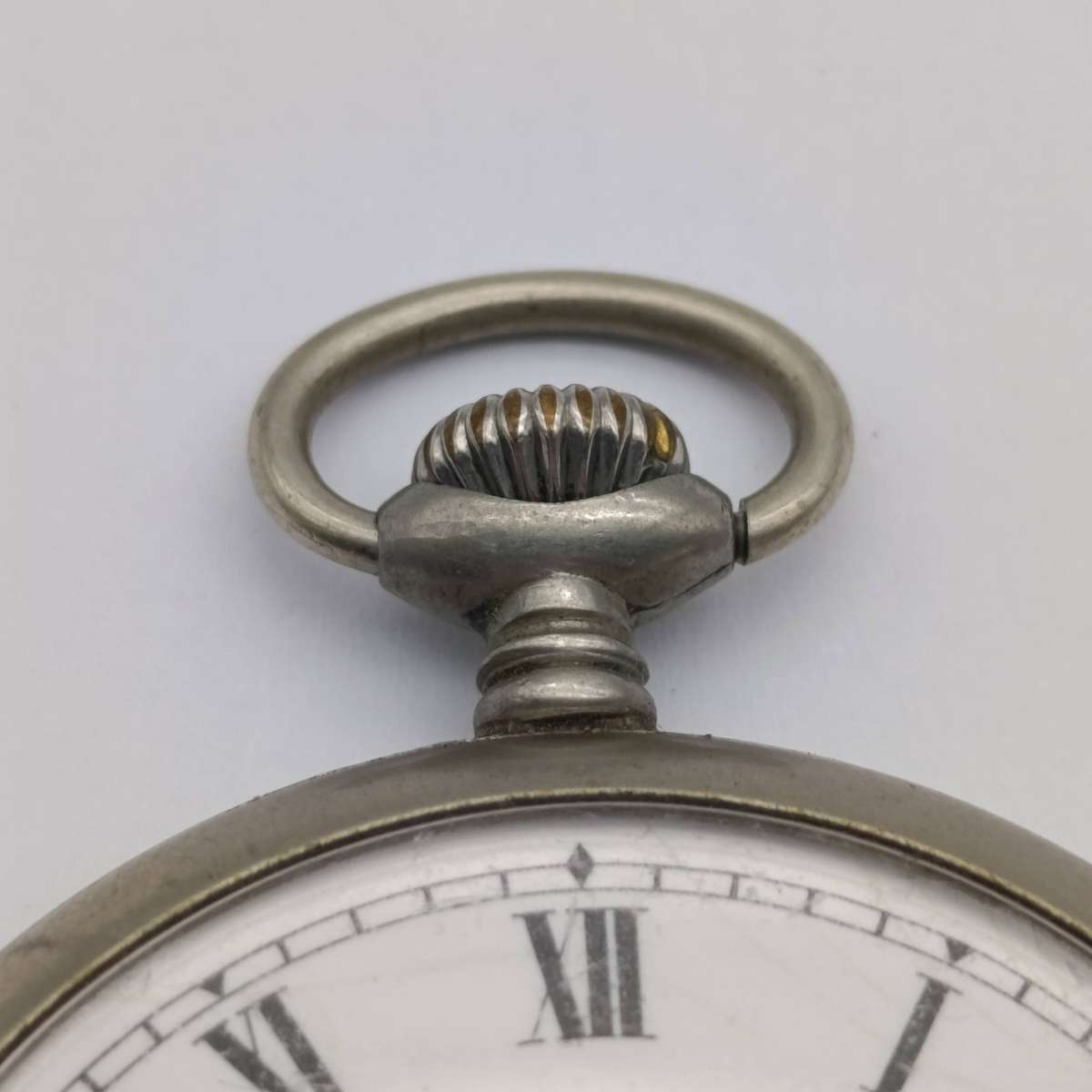 Antique Hendersons pocketwatch - working - working - chip on dial repaired