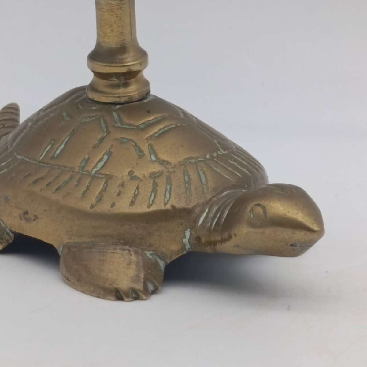 Vintage tortoise shaped candlestick