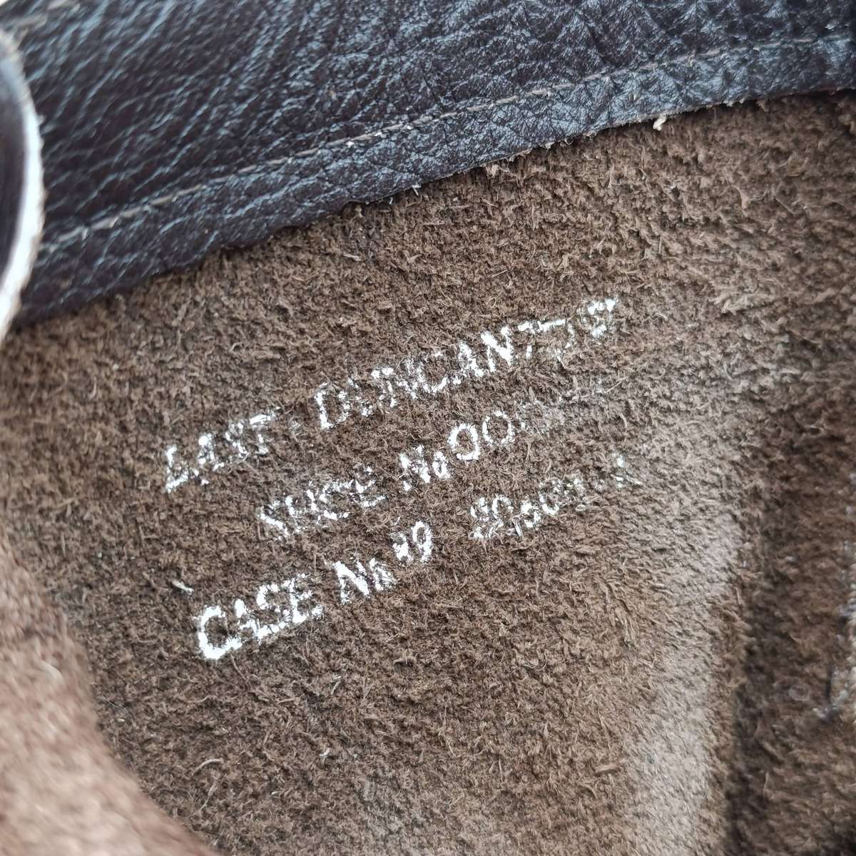 SADF brown leather boots - UK size 10 - excellent unused condition