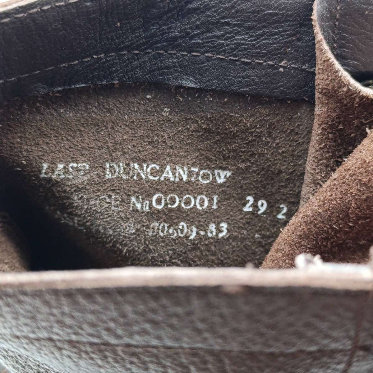 SADF brown leather boots - UK size 10 - excellent unused condition