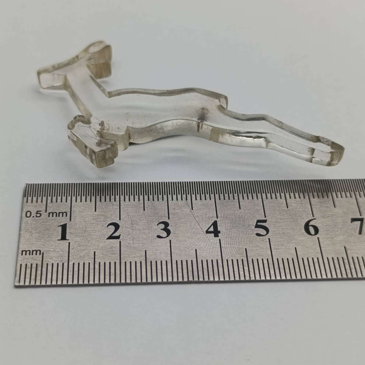 Perspex springbok SAAF badge & other items made by WW2 soldier