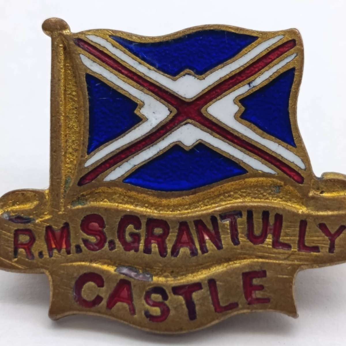 HMS Grantully Castle brooch badge