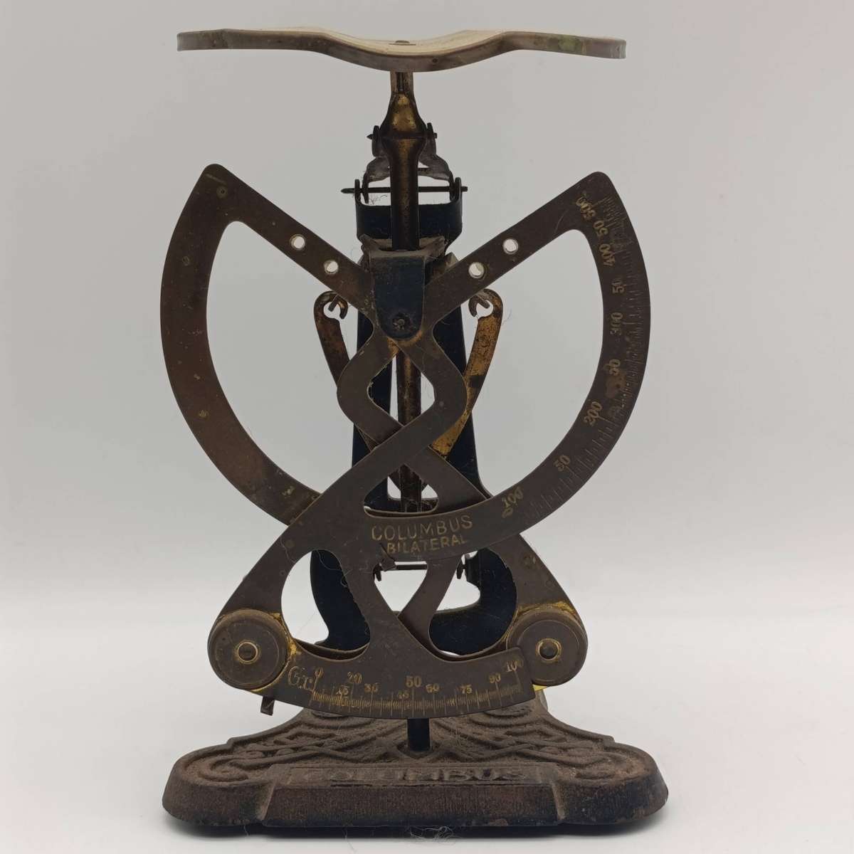 Antique Columbus Bilateral postal scale