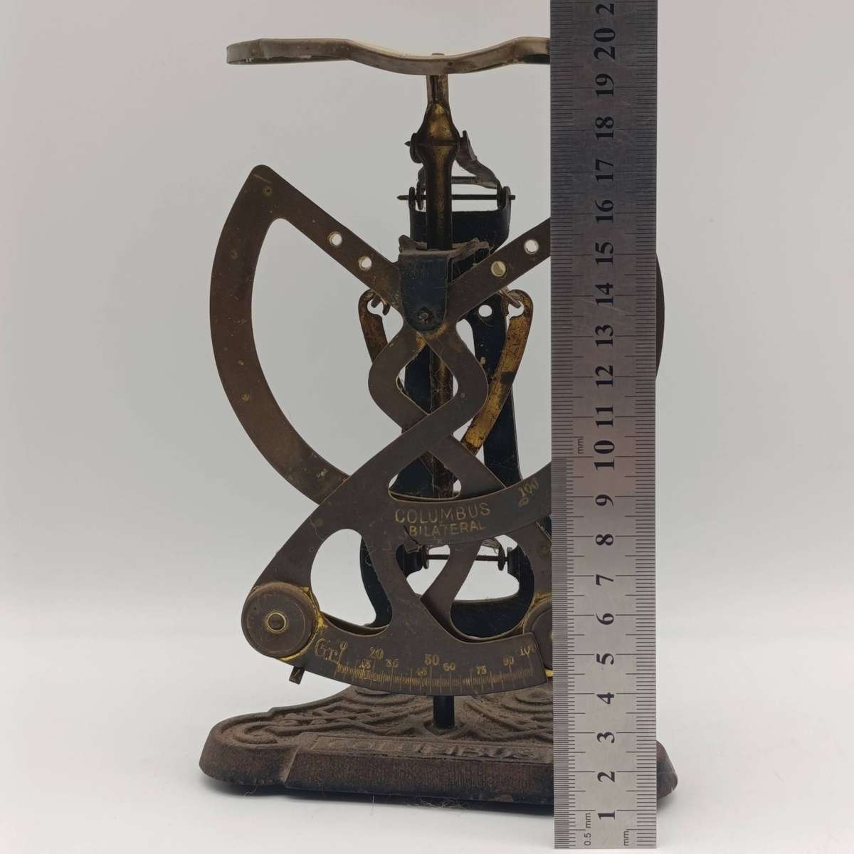 Antique Columbus Bilateral postal scale