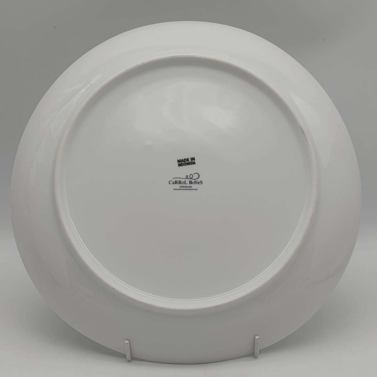 Set of 4 Carrol Boyes Swirl porcelain dinner plates