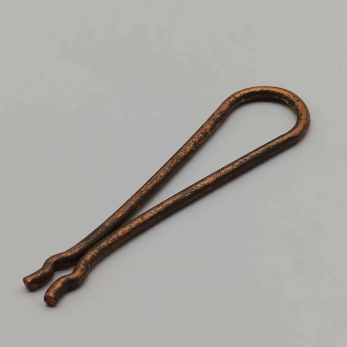 Antique bifurcated Rivets in tin
