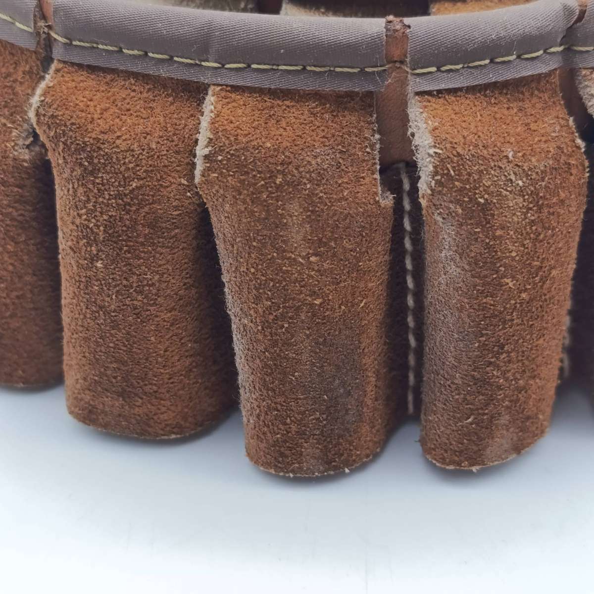 Vintage leather shotgun ammo belt