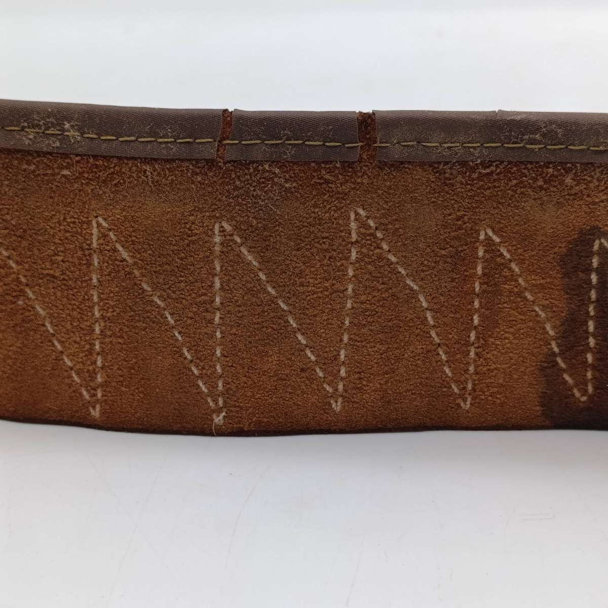 Vintage leather shotgun ammo belt
