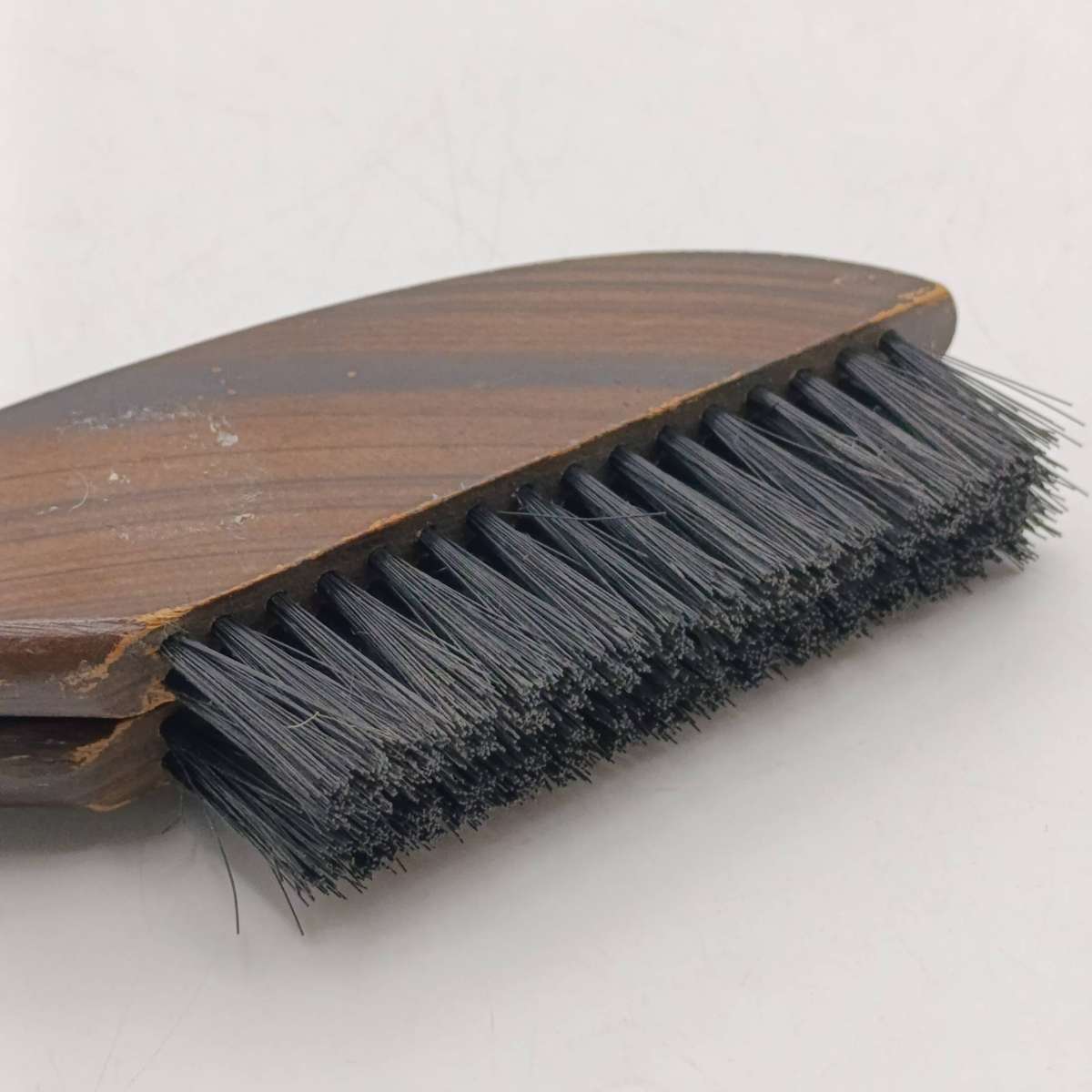 Vintage wooden coat hanger / clothing brush - foldable