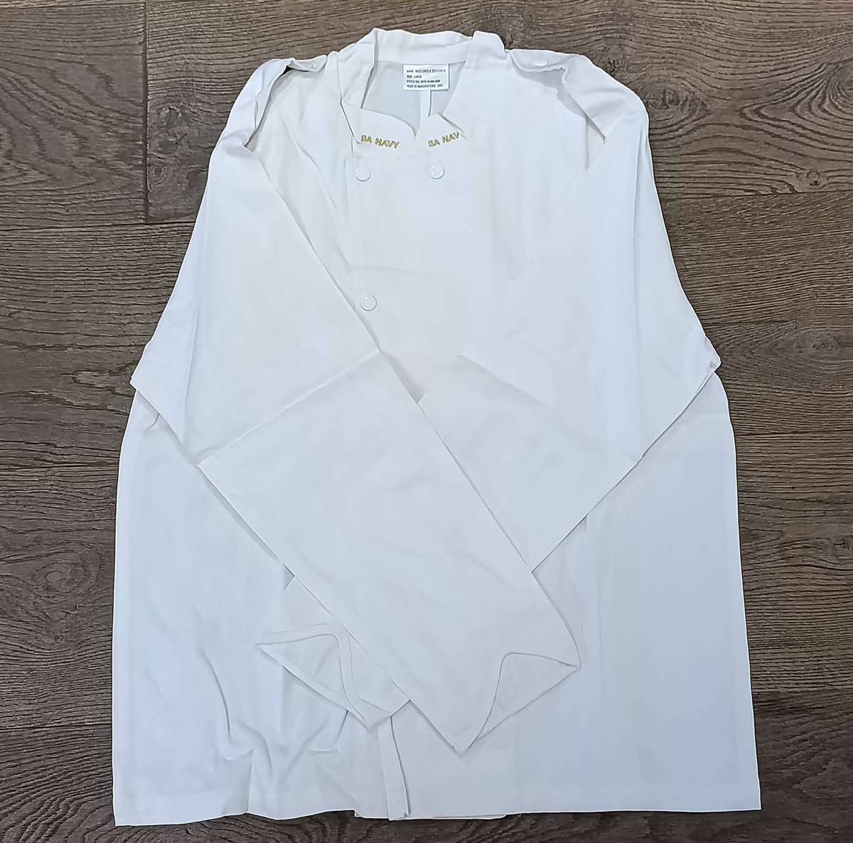 SA Navy summer dress chef's jacket - size Large