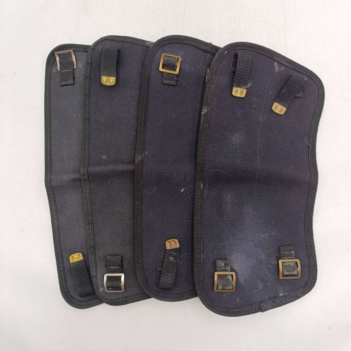 Two Pairs of SA Navy black canvas puttees - size 3 and 4
