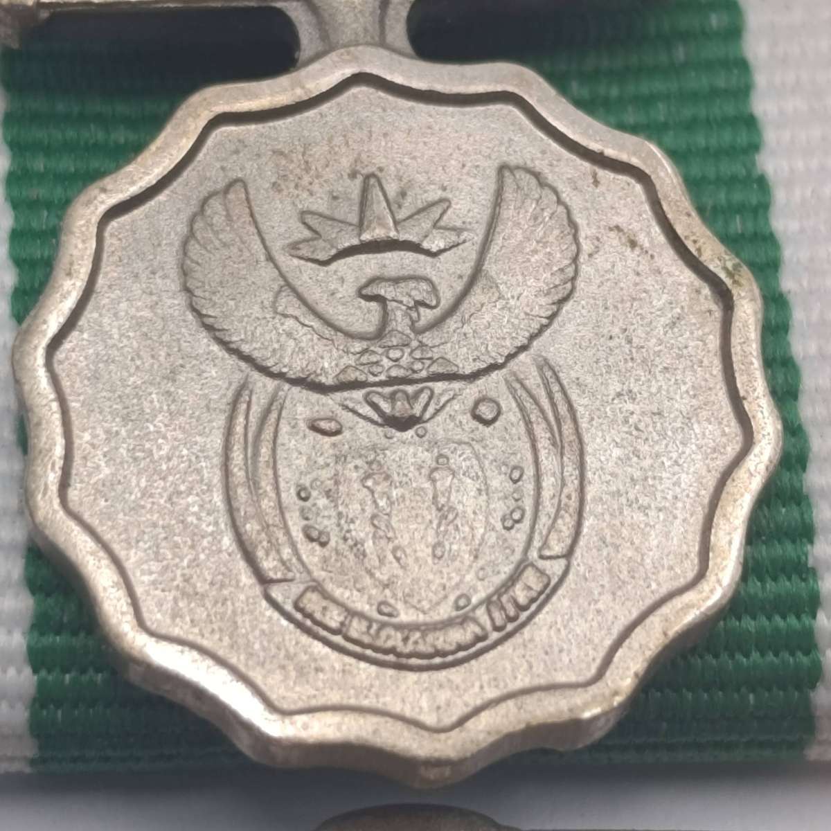 SA Army 10 Year Troue Diens Medal with 20 Year Clasp & Miniature Medal #03097