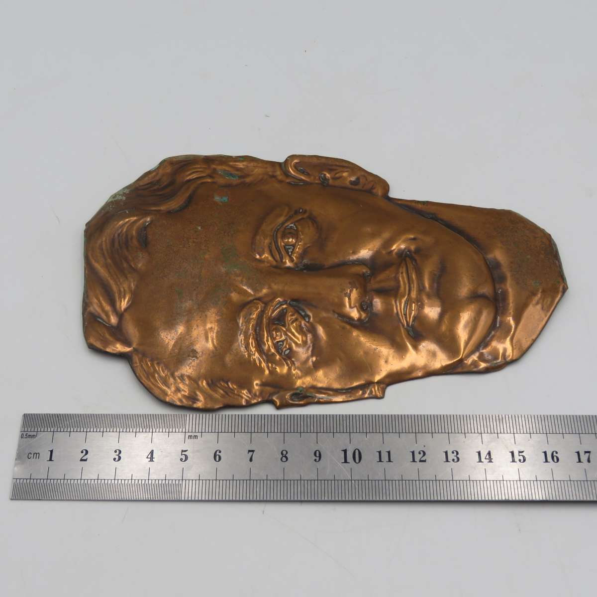 Vintage Rhodesian Copper Ian Douglas Smith plaque