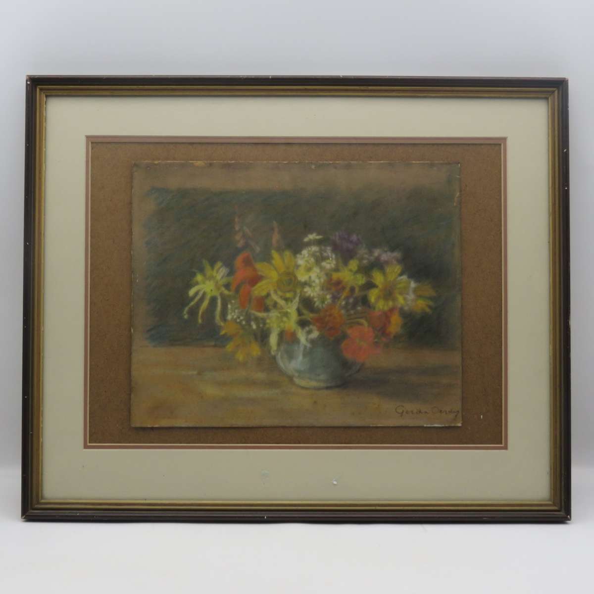 Gerda Oerder still life pastel - wife of Frans Oerder