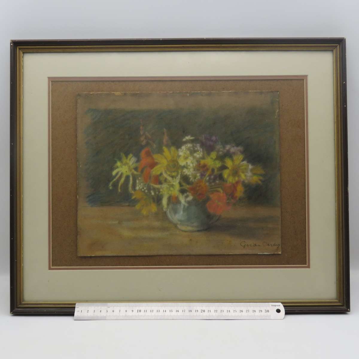 Gerda Oerder still life pastel - wife of Frans Oerder