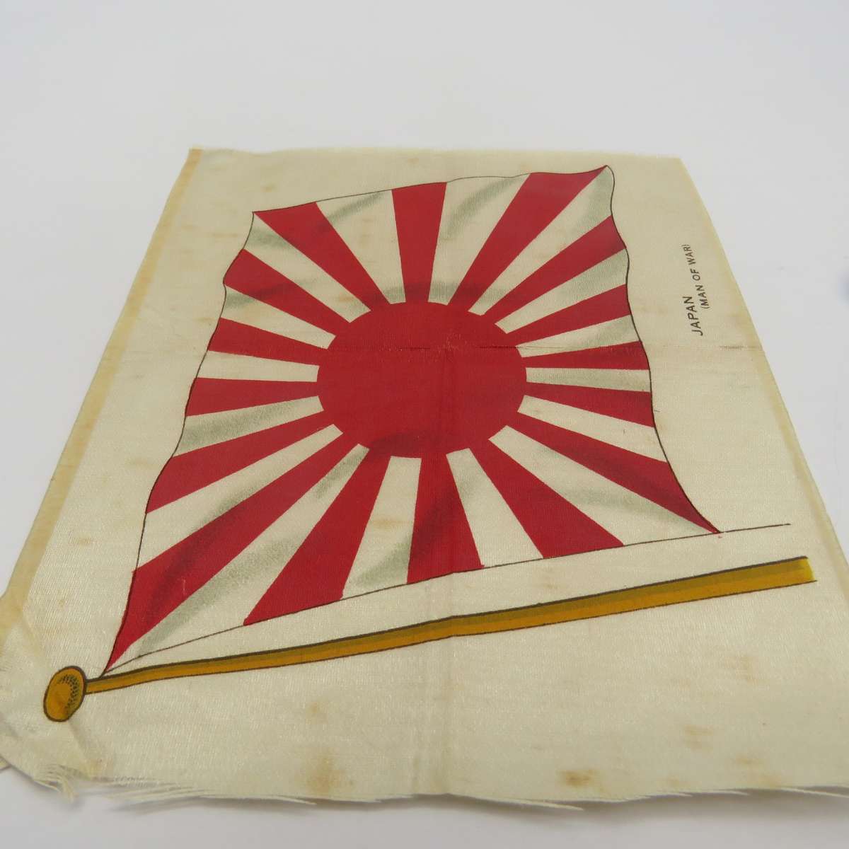 Japan Man of war Vintage flag on silk