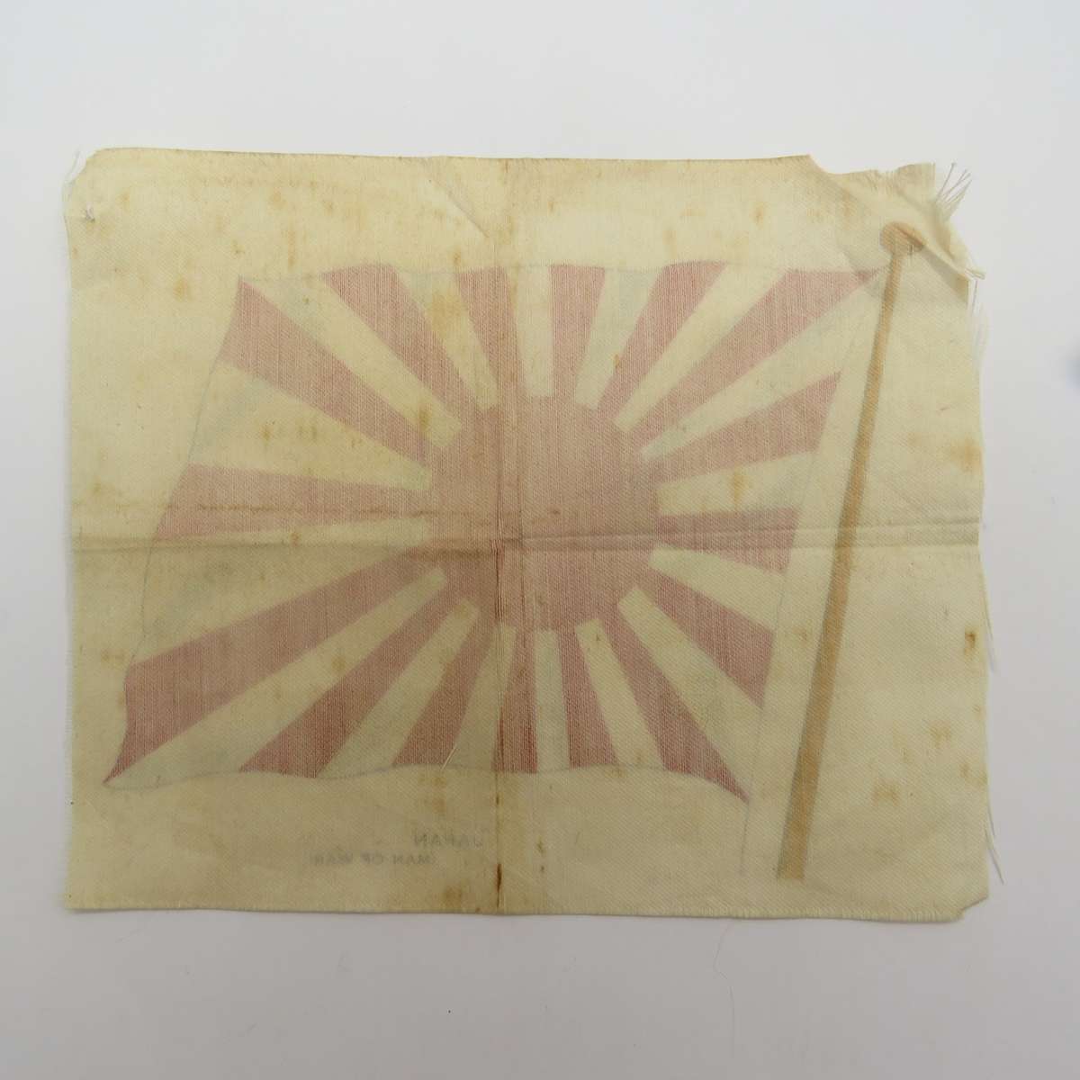 Japan Man of war Vintage flag on silk
