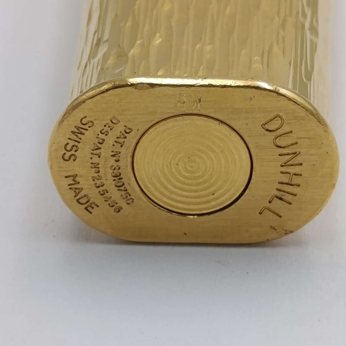 Vintage Dunhill gold plated dress lighter - needs valve