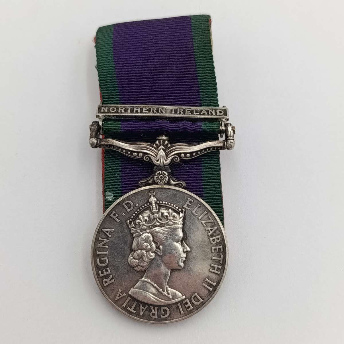 Campaign Service medal with Northern Ireland clasp issued to 24477036 Guardsman CE Channings