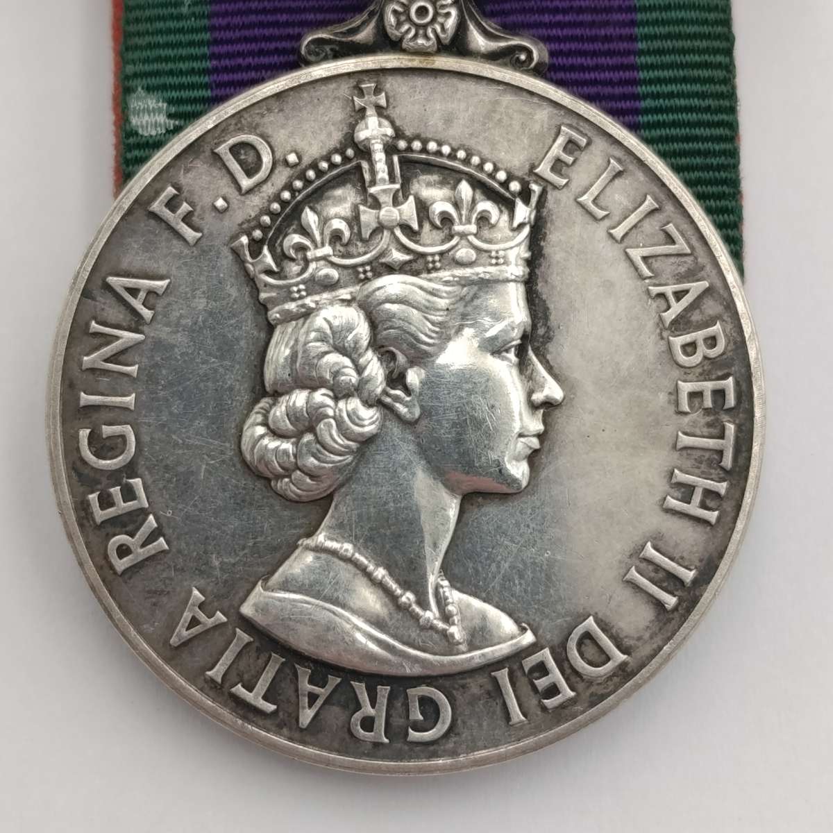 Campaign Service medal with Northern Ireland clasp issued to 24477036 Guardsman CE Channings