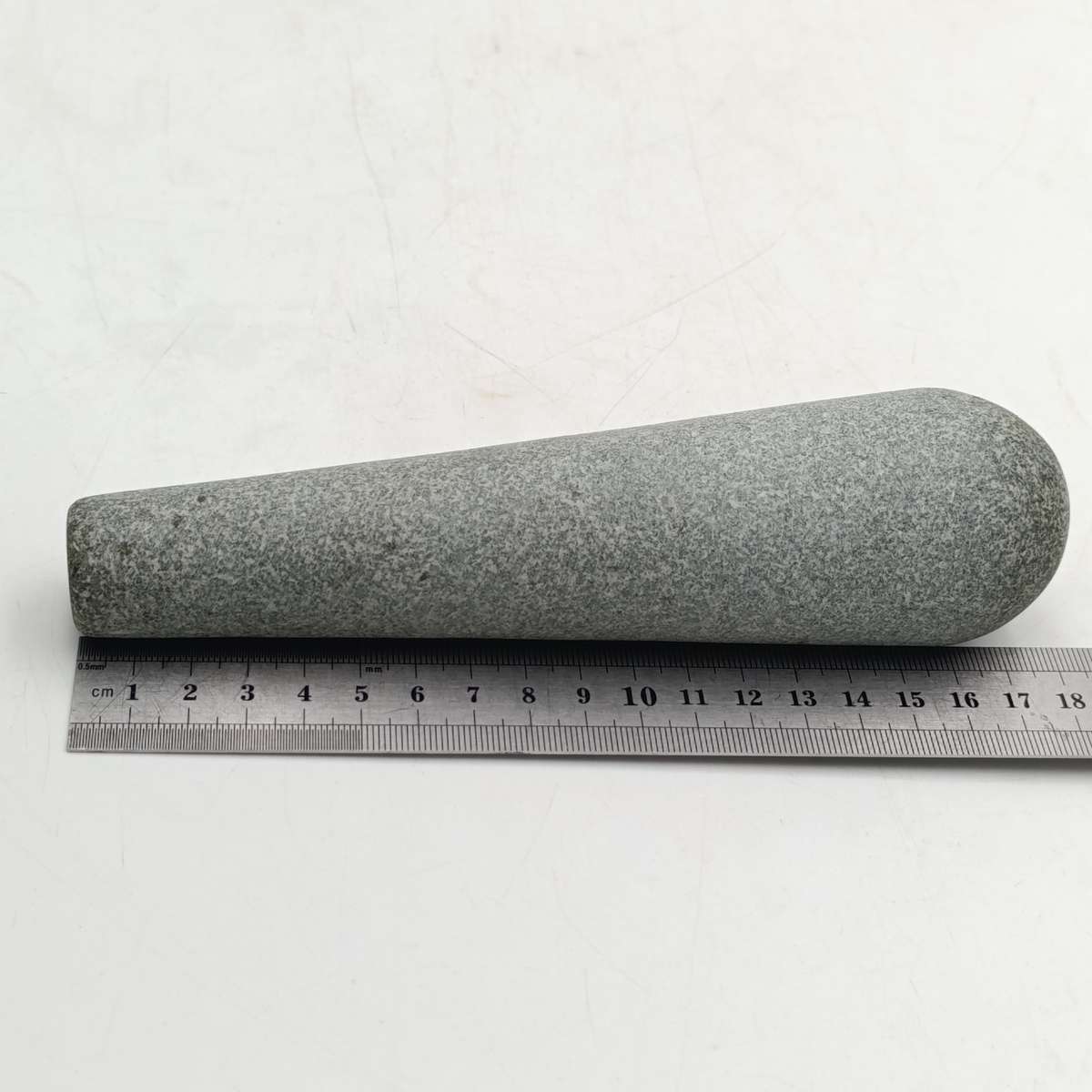 Vintage hand crafted stone mortar and pestle