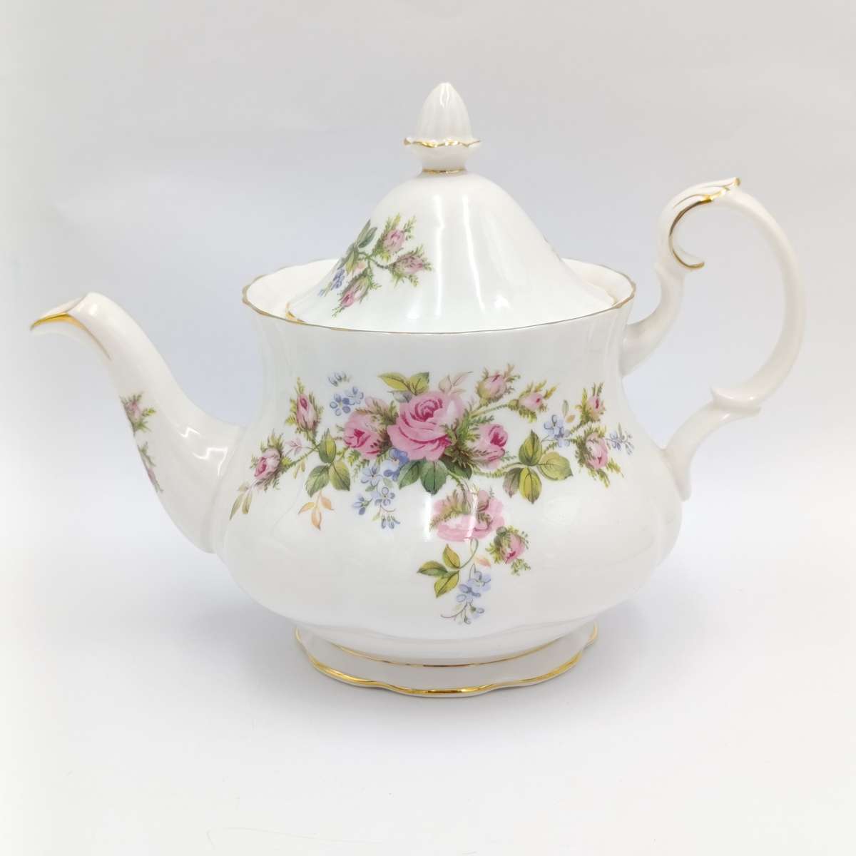 Vintage Royal Albert Moss Rose teapot
