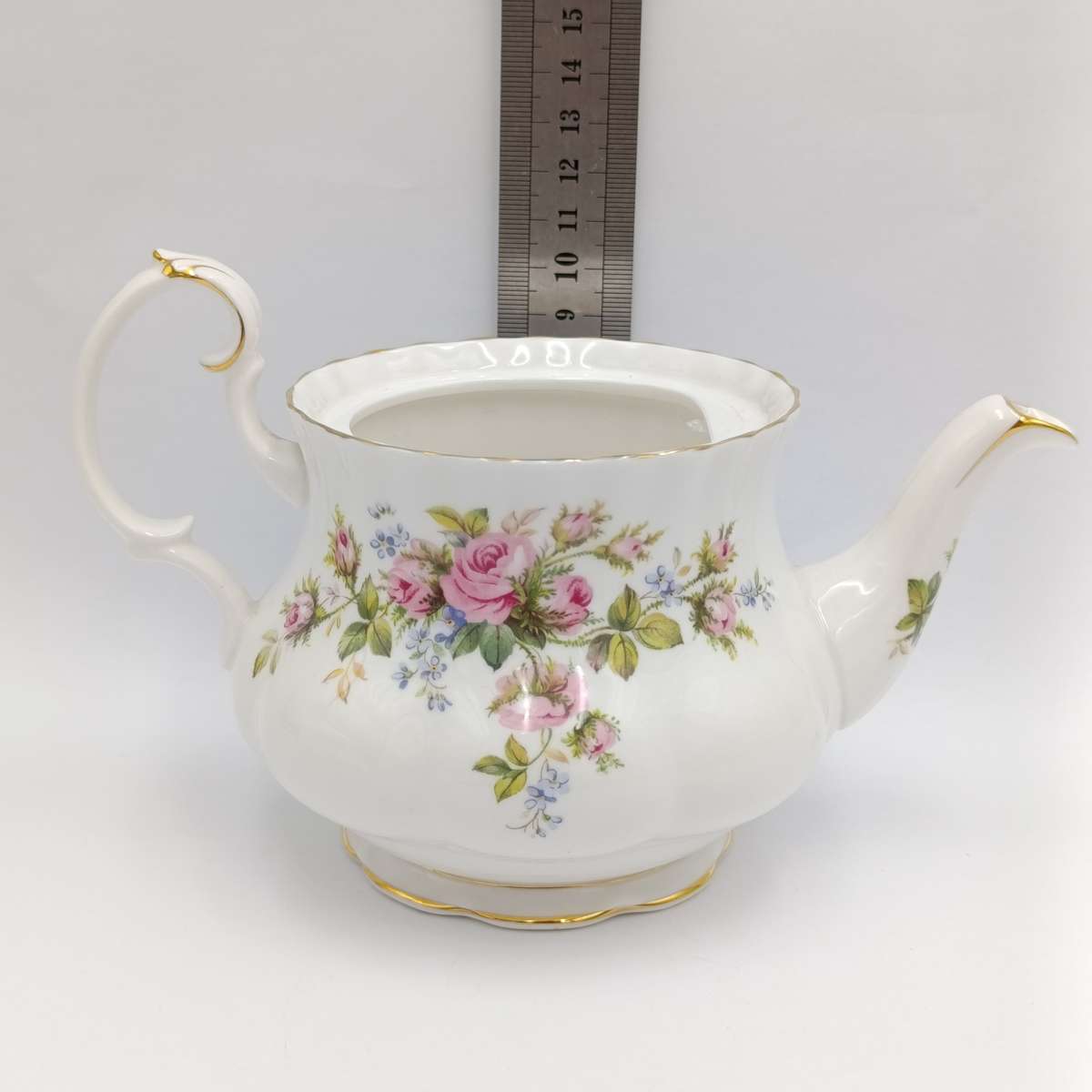 Vintage Royal Albert Moss Rose teapot