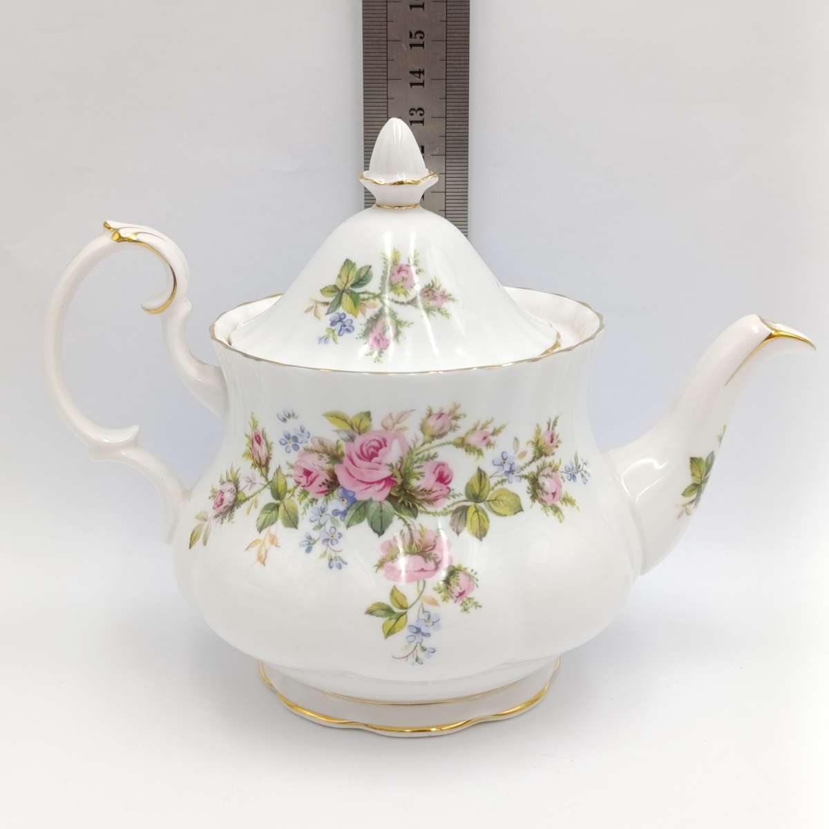 Vintage Royal Albert Moss Rose teapot