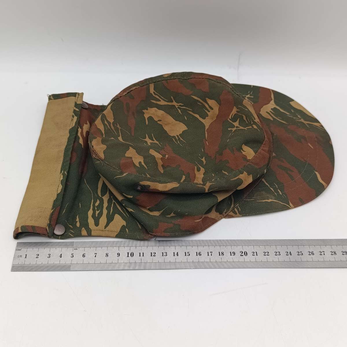 SWAPOL Koevoet Camo flap cap with orange inner