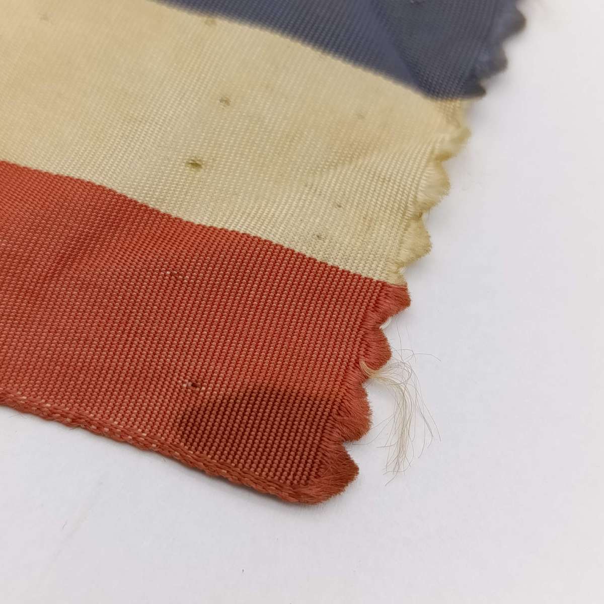Antique Transvaal vierkleur mini ribbon flag - probably used at funeral or inauguration