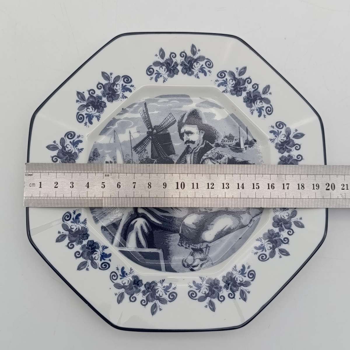 Vintage Delft The Fisherman porcelain plate
