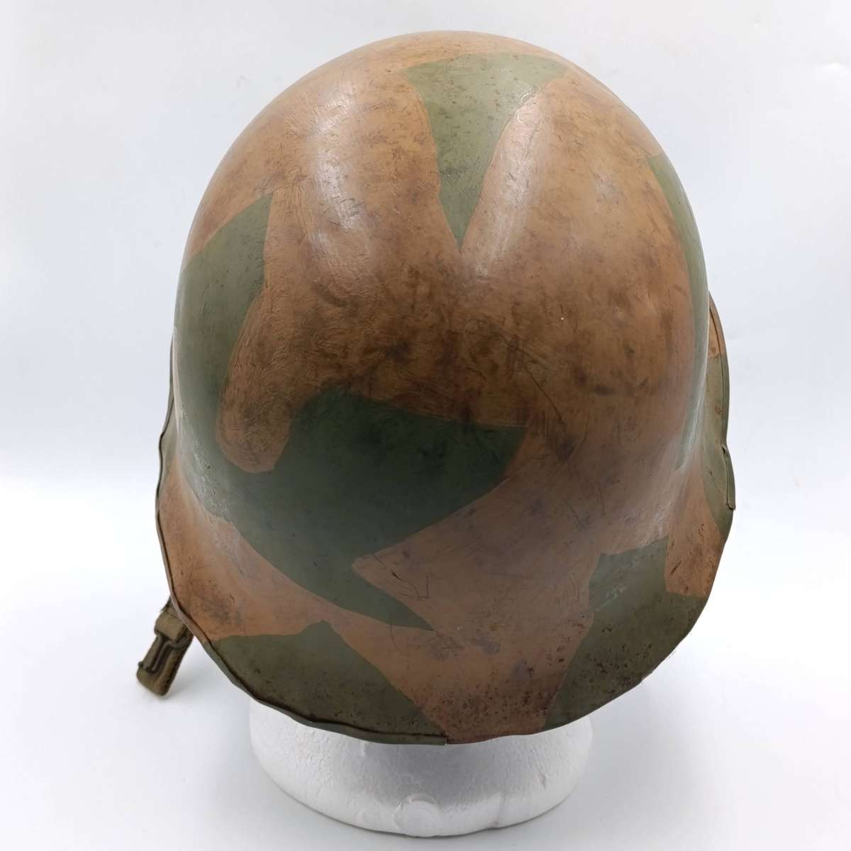 SADF Staaldak helmet - with inner - custom camo paint job 