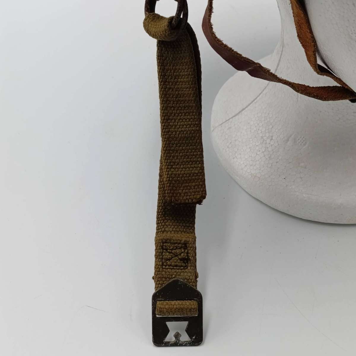 SADF Staaldak helmet - with inner - custom camo paint job 