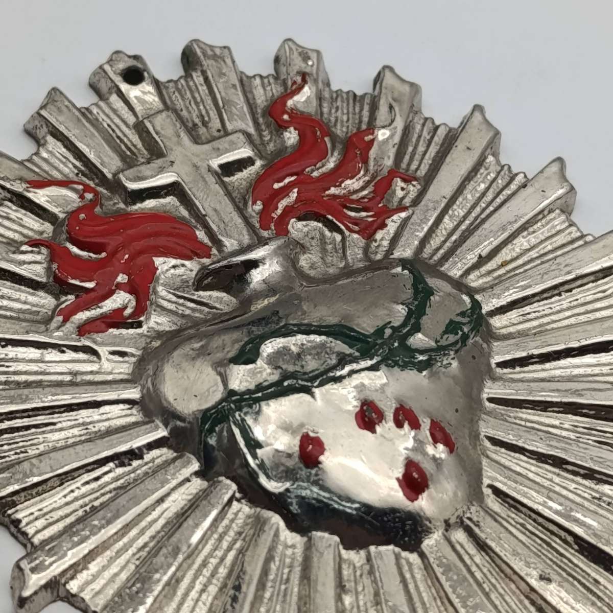 Pair of vintage funeral casket plates