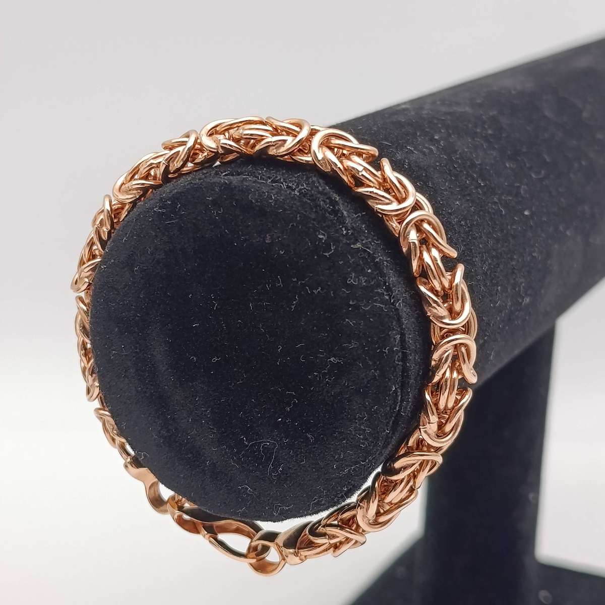 Bronzalline Byzantine Bracelet 18kt Rose gold plated bronze based metal