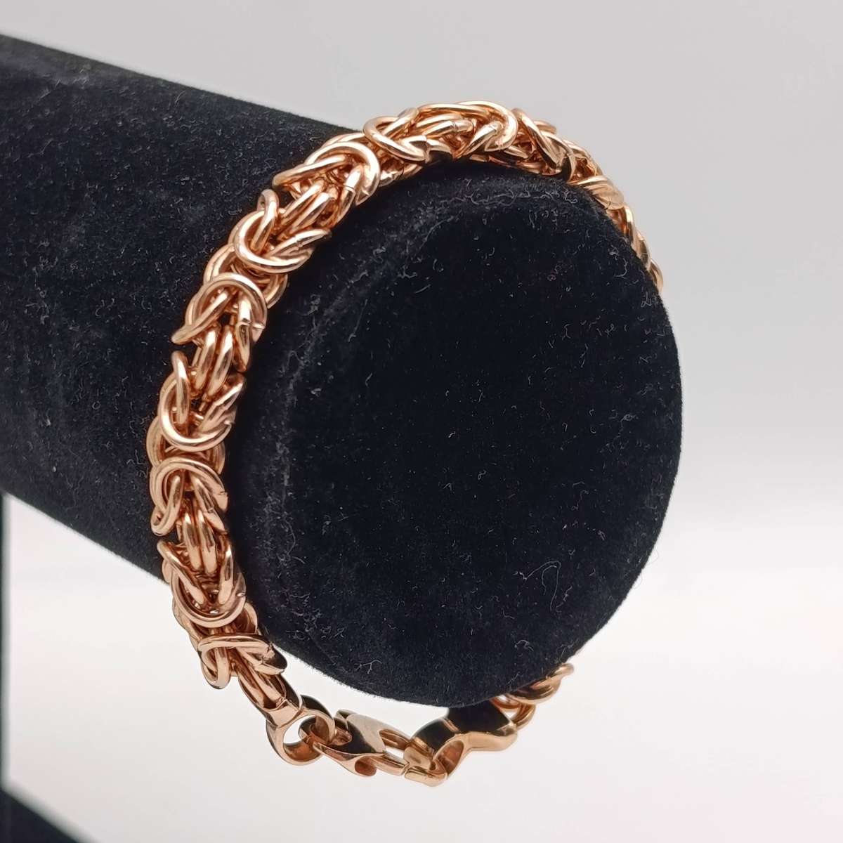 Bronzalline Byzantine Bracelet 18kt Rose gold plated bronze based metal